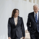 Kamala Harris and Joe Biden walking together