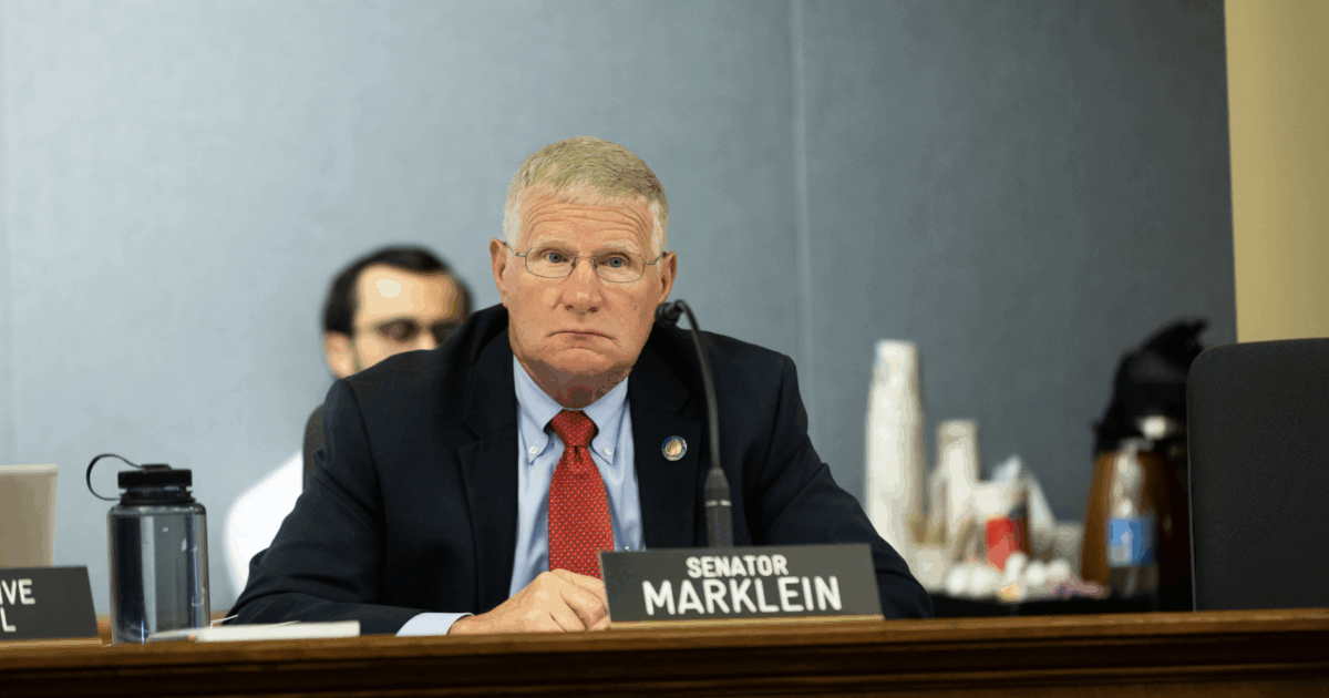 wisconsin republican howard marklein staring blankly into the distance
