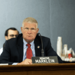 wisconsin republican howard marklein staring blankly into the distance