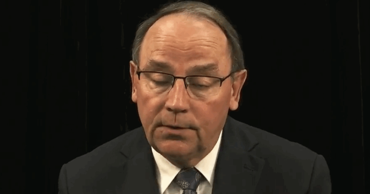 wisconsin republican tom tiffany with his eyes closed