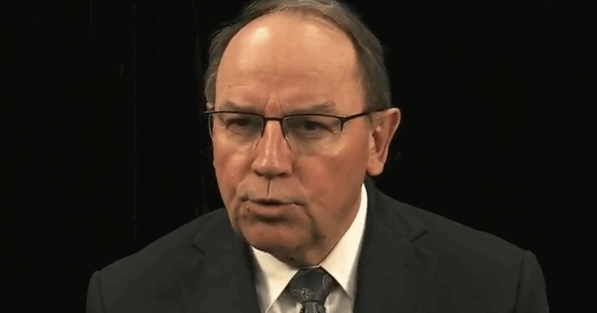 wisconsin republican tom tiffany talking with his mouth open