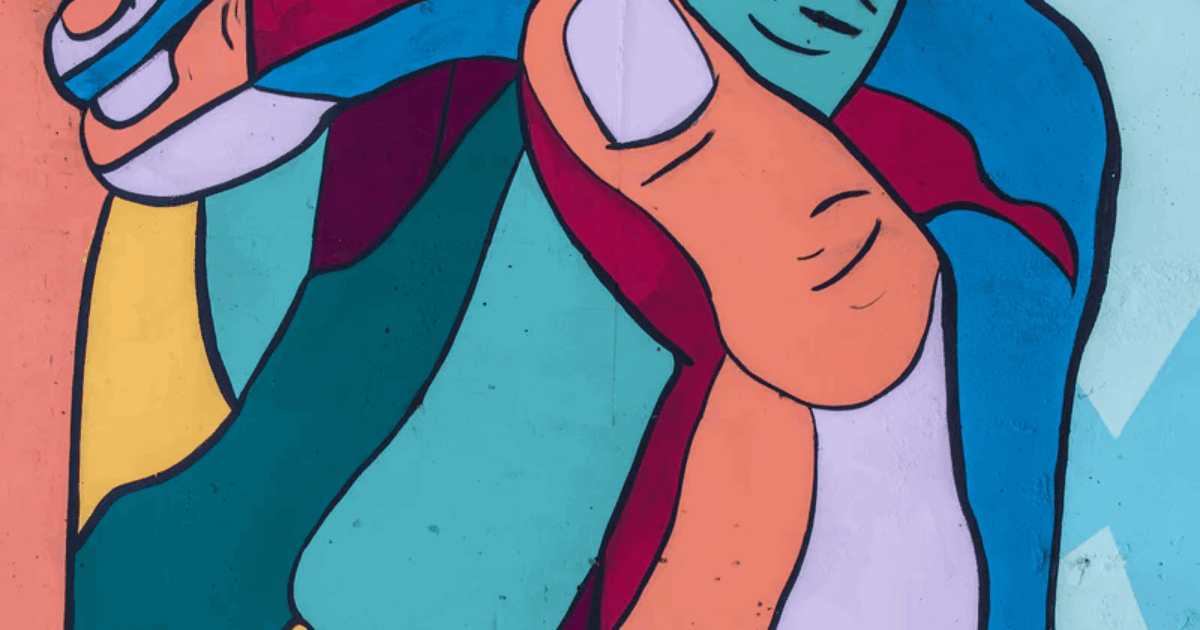 artwork depicting hands