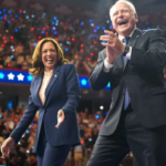 kamala harris and tim walz at the dnc