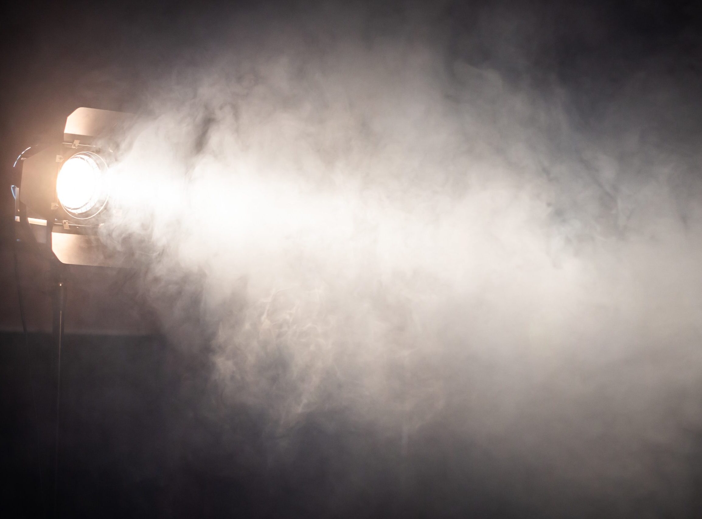video lighting with smoke