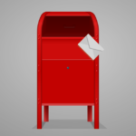 post box with envelope